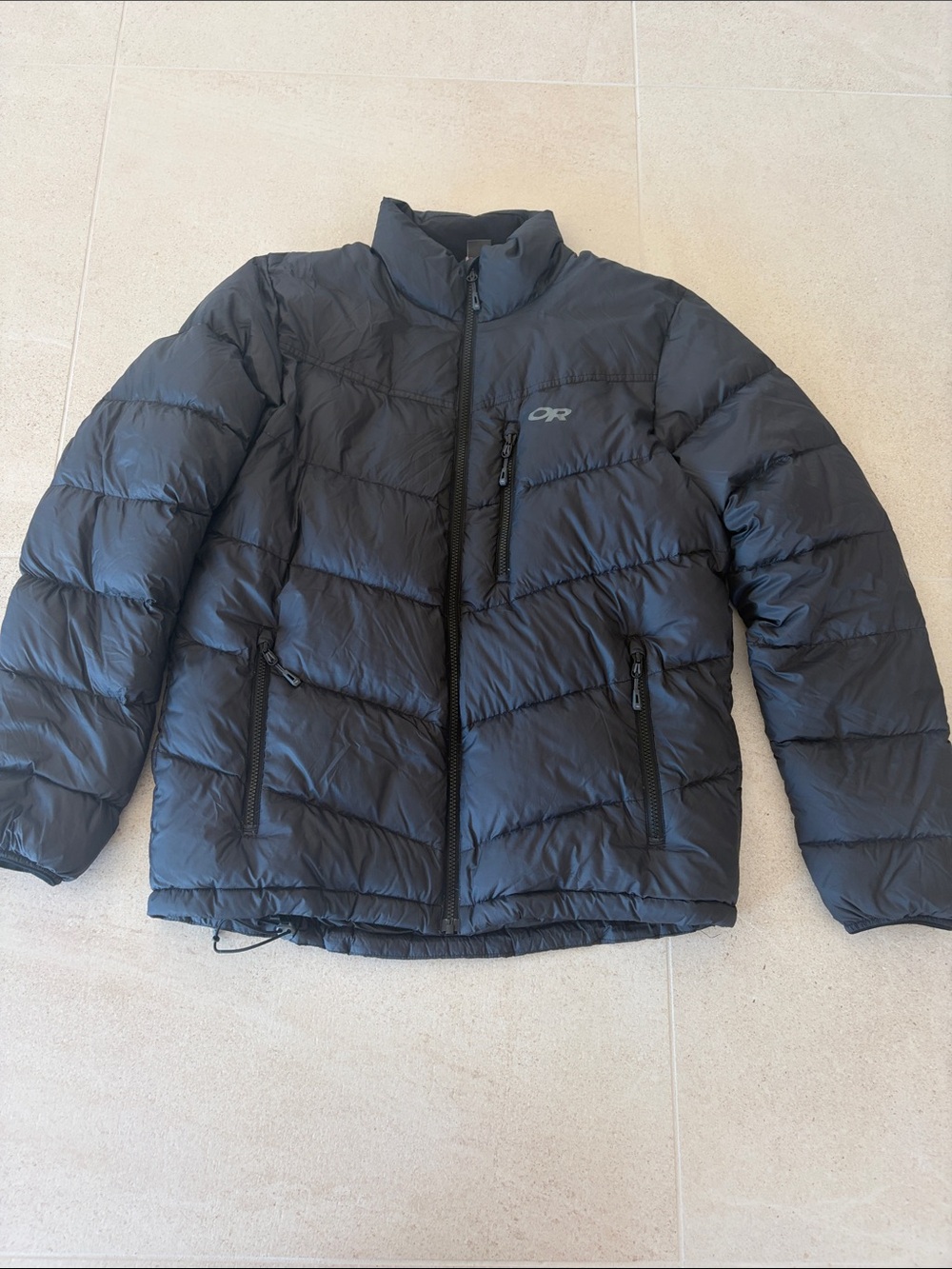 Outdoor Research Men’s Black Quilted Insulated Puffer Jacket